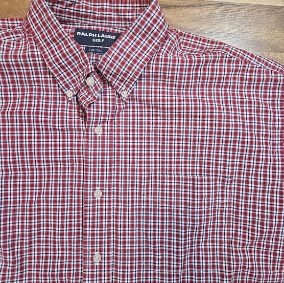 Ralph Lauren Golf Lofton Button-Down Plaid Shirt XL 100% Cotton. Preppy - Picture 2 of 8